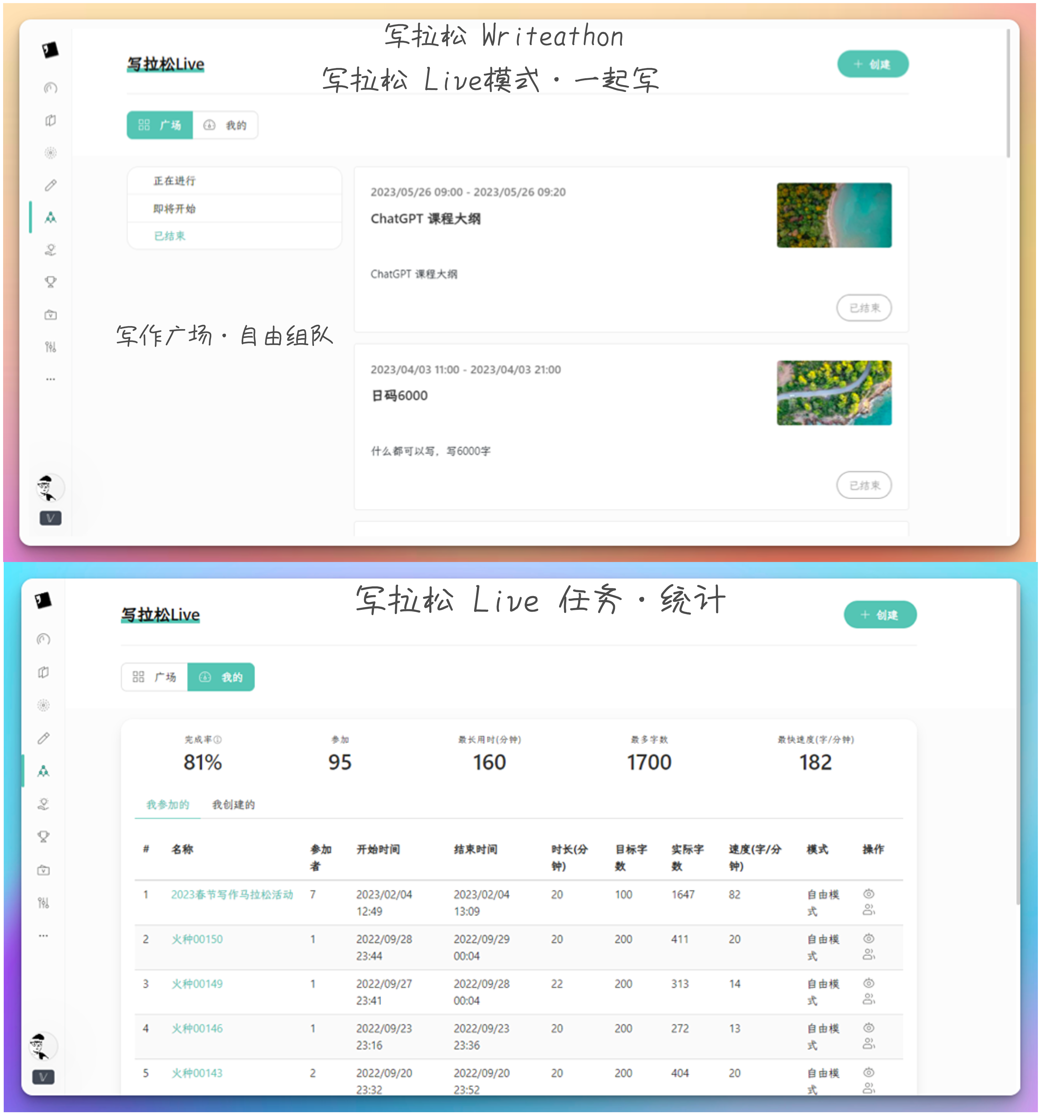 卡片写作软件Writeathon/写拉松，内置完整写作工作流，建立最小写作阻力之路