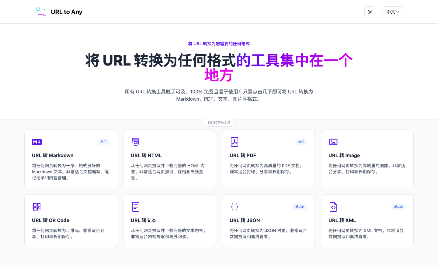 想快速转换网页格式？URLtoAny满足你的全部需求！
