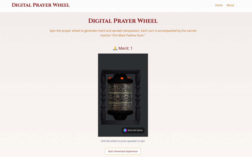 PrayerWheel.online – 旋转数字转经轮，获得平静与正念