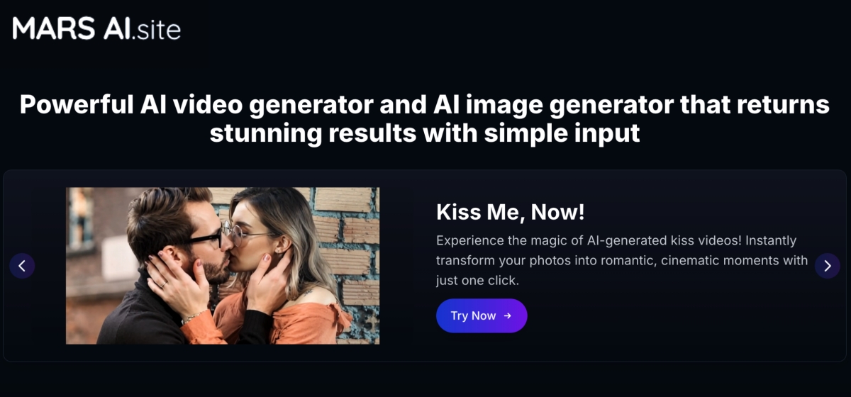 强大的AI图像、AI视频一站式生成平台 - MARS AI